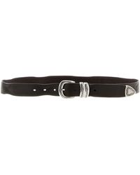 ZERBINI CLAUDIO - Aged Leather Belt - Lyst