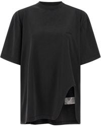 The Attico - Shaped Split T-shirt - Lyst