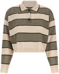 Brunello Cucinelli - 'sparkling Stripes' Polo Shirt - Lyst