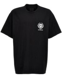 Givenchy - T-shirt ricamo logo - Lyst