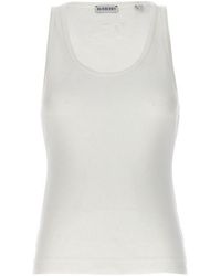 Burberry - Logo Embroidery Tank Top - Lyst