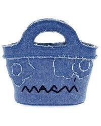 Marni - Borsa a mano Tropicalia micro in denim - Lyst