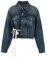 MM6 by Maison Martin Margiela - Tape Denim Jacket - Lyst