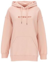 Givenchy - Flocked Logo Hoodie Sweatshirt - Lyst