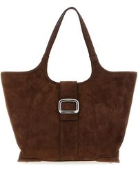 Roger Vivier - Medium 'viv' Choc' Shopping Bag - Lyst