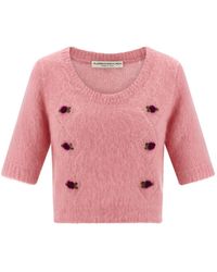 Alessandra Rich - 'carded Mohair' Sweater - Lyst