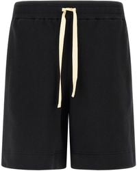 Jil Sander - Embroidered Logo Bermuda Shorts - Lyst