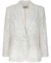 Zimmermann - 'Natura Lace' Blazer - Lyst