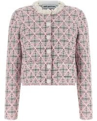 Self-Portrait - Floral Collar Cardigan - Lyst