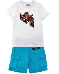 Moschino - Bermuda-Shorts Mit T-Shirt + Logodruck - Lyst
