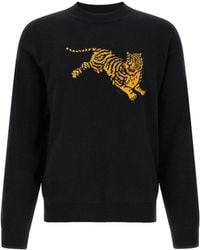 KENZO - "Jumping Tiger" Intarsia Knit Sweater - Lyst
