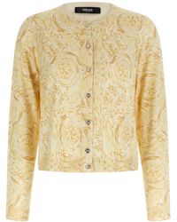 Versace - 'barocco 92' Cardigan - Lyst