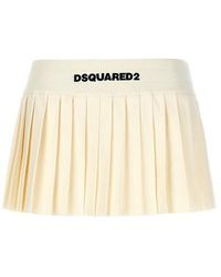 DSquared² - Mini Pleated Skirt - Lyst