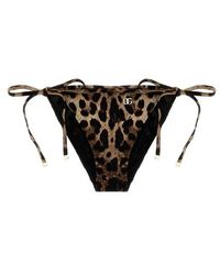 Dolce & Gabbana - Slip Costume Leopard - Lyst