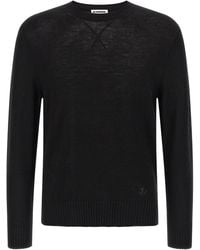 Jil Sander - Virgin Wool Sweater With Tonal Embroidery - Lyst