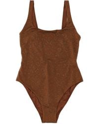 MC2 Saint Barth - One-Piece Swimsuit 'Lora Shiny Strass Leopard 18' - Lyst