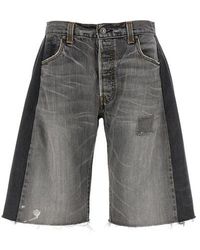 ショートパンツ B SIDES 'Vintage Lasso' bermuda shorts Light Blue B Sides Vintage Lasso Short in Vintage Indigo Curated at