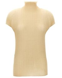 Issey Miyake - 'Wooly Pleats-56' T-Shirt - Lyst