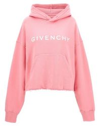 Givenchy - Archetype Cropped Hoodie - Lyst