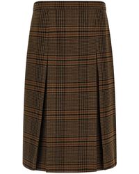 Saint Laurent - Rock Mit Prince Of Wales-Karomuster - Lyst