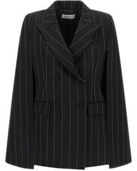 Federica Bonifaci - Pinstripe 'Tuxedo' Cape - Lyst