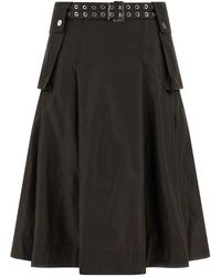 Ganni - 'duchesse Nylon Pleated' Skirt - Lyst