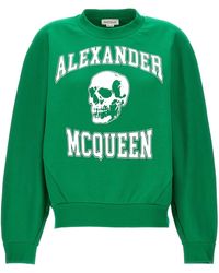 Alexander McQueen - Sweatshirt "Varsity Skull" - Lyst