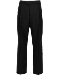 McQueen - Gabardine Wool Pants - Lyst