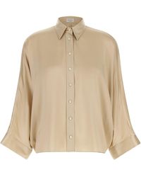 Brunello Cucinelli - 'monile' Satin Shirt - Lyst