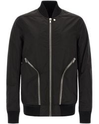 Rick Owens - Bomber With Diagonal Zips - Lyst