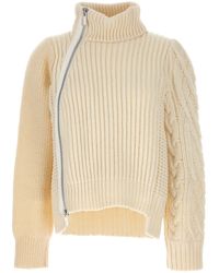 Sacai - Zip Detail Sweater - Lyst
