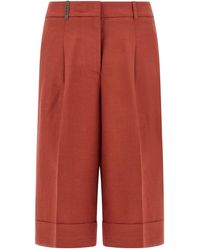 Peserico - Linen Viscose Bermuda Shorts - Lyst