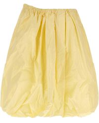Prada - Tec Taffeta Skirt - Lyst