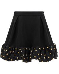 Moschino - Polka Dots Insert Skirt - Lyst