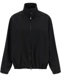 Courreges - Courrèges Bomber Jacket With Buckle Collar - Lyst