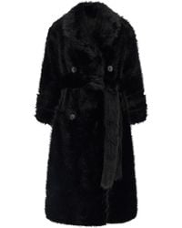 BB COUTURE - 'jackie' Eco-fur Trench Coat - Lyst