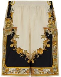 Versace - Silk Shorts - Lyst