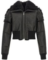 Rick Owens - 'flight Jkt Cropped' Bomber Jacket - Lyst