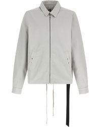 Rick Owens - Cotton Jacket With Signature Ribbon Detail - Lyst