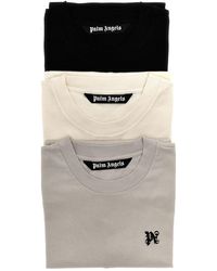Palm Angels - 3Er-Pack T-Shirt "Monogram" - Lyst