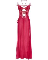 Nensi Dojaka - 'frilled Gown With Cutouts' Dress - Lyst