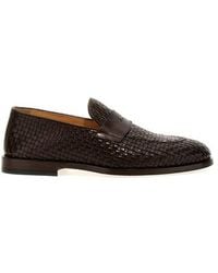 Brunello Cucinelli - Braided Leather Loafers - Lyst