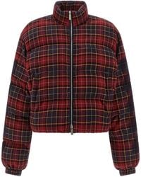Off-White c/o Virgil Abloh - 'check Flan Arrow Spray' Down Jacket - Lyst