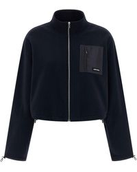Miu Miu - Nylon Pocket Sweatshirt - Lyst