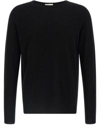 Ma'ry'ya - Crewneck Sweater With Side Slits - Lyst