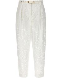 Zimmermann - 'natura Cropped Barrell' Trousers - Lyst