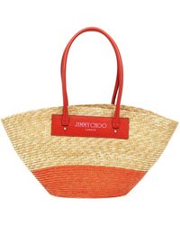 Jimmy Choo - 'beach Basket Tote/m' Shopping Bag - Lyst