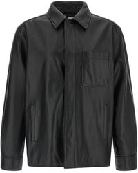 Loewe - Nappa Leather Overshirt - Lyst
