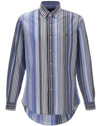 Polo Ralph Lauren - Logo Embroidery Striped Shirt - Lyst