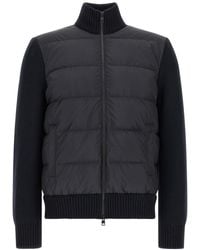 Moncler - Two-material Cardigan - Lyst